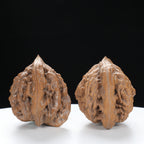 “Si Zuo Lou” Auspicious Bat-Shaped Sizhoulou Lion Head Wenwan Walnuts Pair | Size:44L*29W*33H | UPI:UR-00129