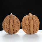 "Wheat Ear Tiger" Traditional entry level Wenwan Walnuts Pair | Size:38L*36W*40H | UPI:UR-00007