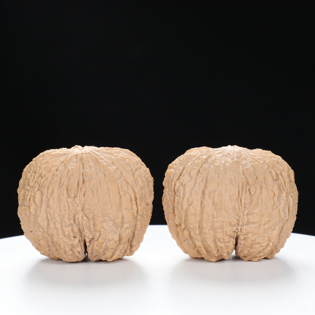 “Golden Monkey Head” Golden Thread Monkey Head Wenwan Walnuts Pair | Size:40L*30W*33H | UPI:UR-00095