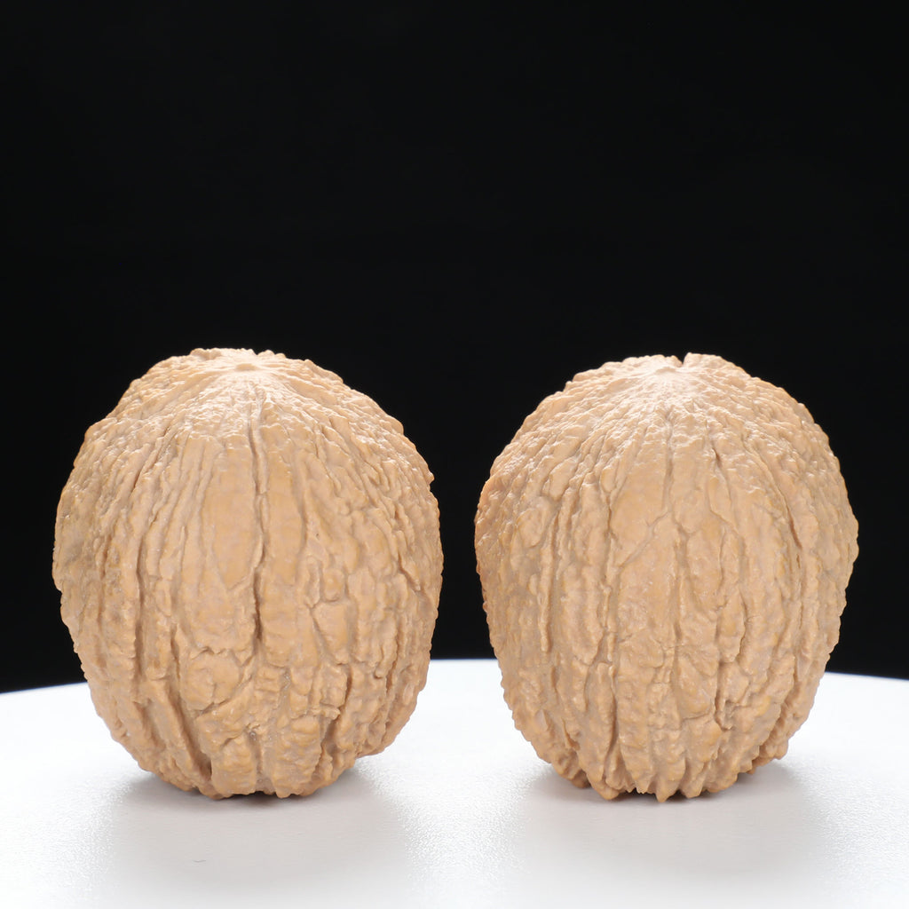 “Golden Monkey Head” Golden Thread Monkey Head Wenwan Walnuts Pair | Size:40L*30W*33H | UPI:UR-00095