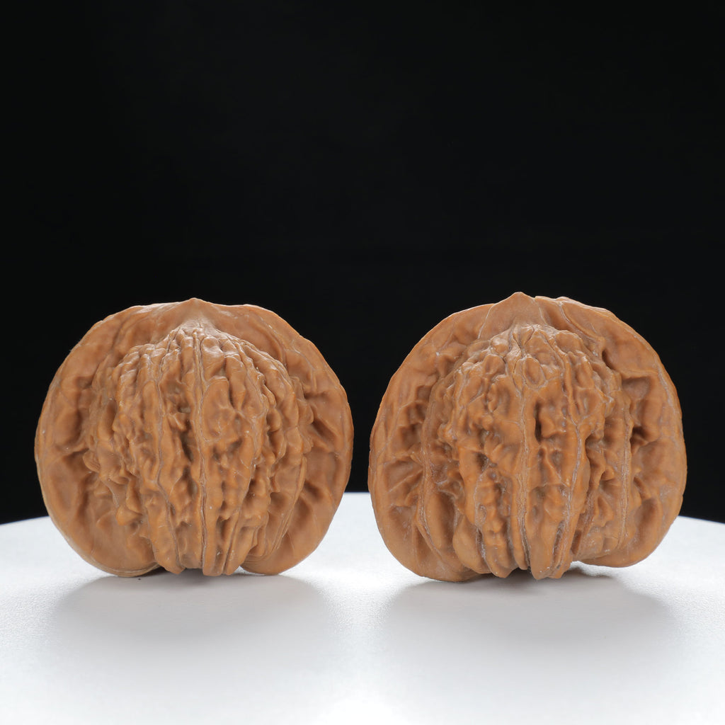 "Si Zuo Lou" Original entry level Wenwan Walnuts Pair | Size:44L*39W*38H | UPI:UR-00014