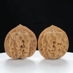 "Large Mandarin Hat" Vintage-style entry level Wenwan Walnuts Pair | Size:38L*38W*40H | UPI:UR-00020