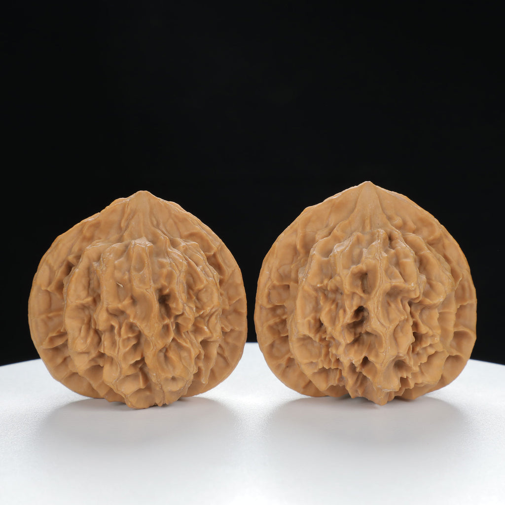"Large Mandarin Hat" Collector's entry level Wenwan Walnuts Pair | Size:45L*40W*43H | UPI:UR-00021