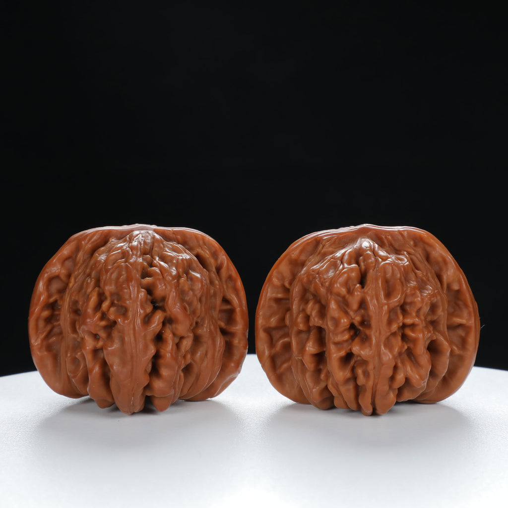 "Si Zuo Lou" Handpicked entry level Wenwan Walnuts Pair | Size:40L*40W*32H | UPI:UR-00034