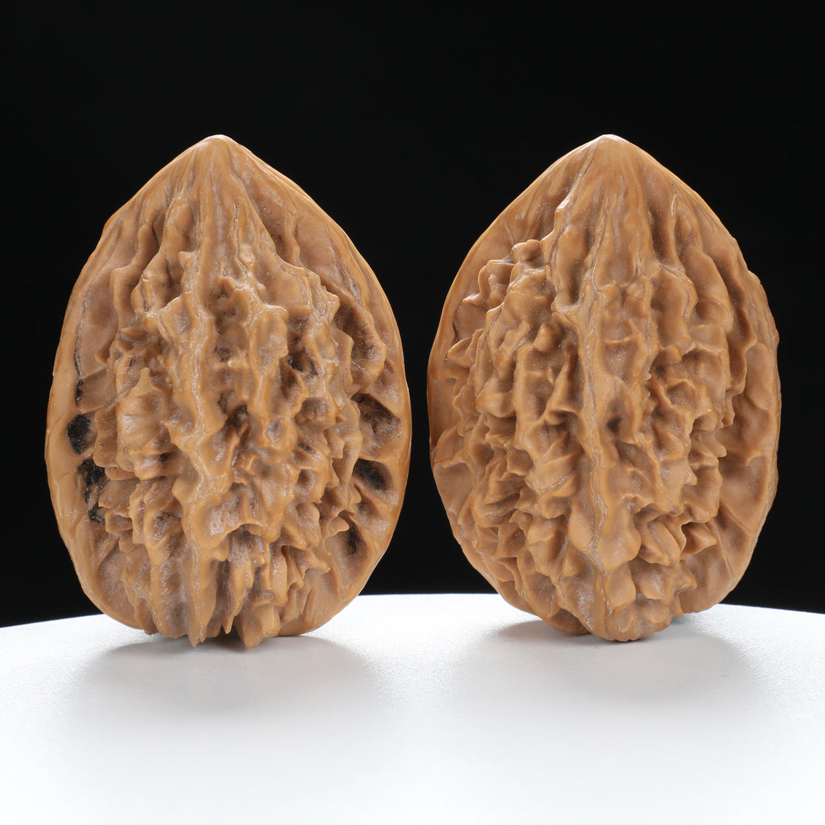 ”Fortune Mouse / Bodhi Seed” Fortune Rat (Nine-Story Pagoda Origin) Tall-Stature Wenwan Walnuts Pair | Size:38L*41W*53H | UPI:UR-00041