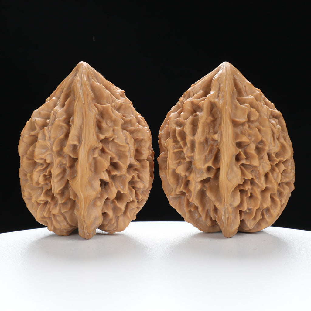 ”Fortune Mouse / Bodhi Seed” Fortune Rat (Nine-Story Pagoda Origin) Tall-Stature Wenwan Walnuts Pair | Size:38L*41W*53H | UPI:UR-00041