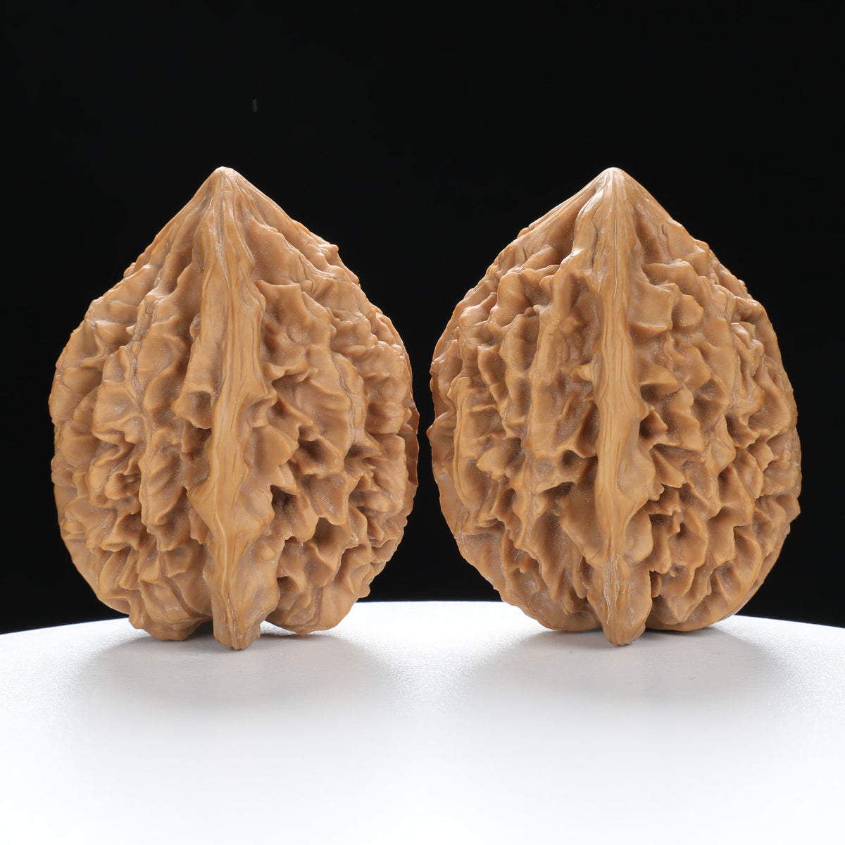 ”Fortune Mouse / Bodhi Seed” Fortune Rat (Nine-Story Pagoda Origin) Tall-Stature Wenwan Walnuts Pair | Size:38L*41W*53H | UPI:UR-00041
