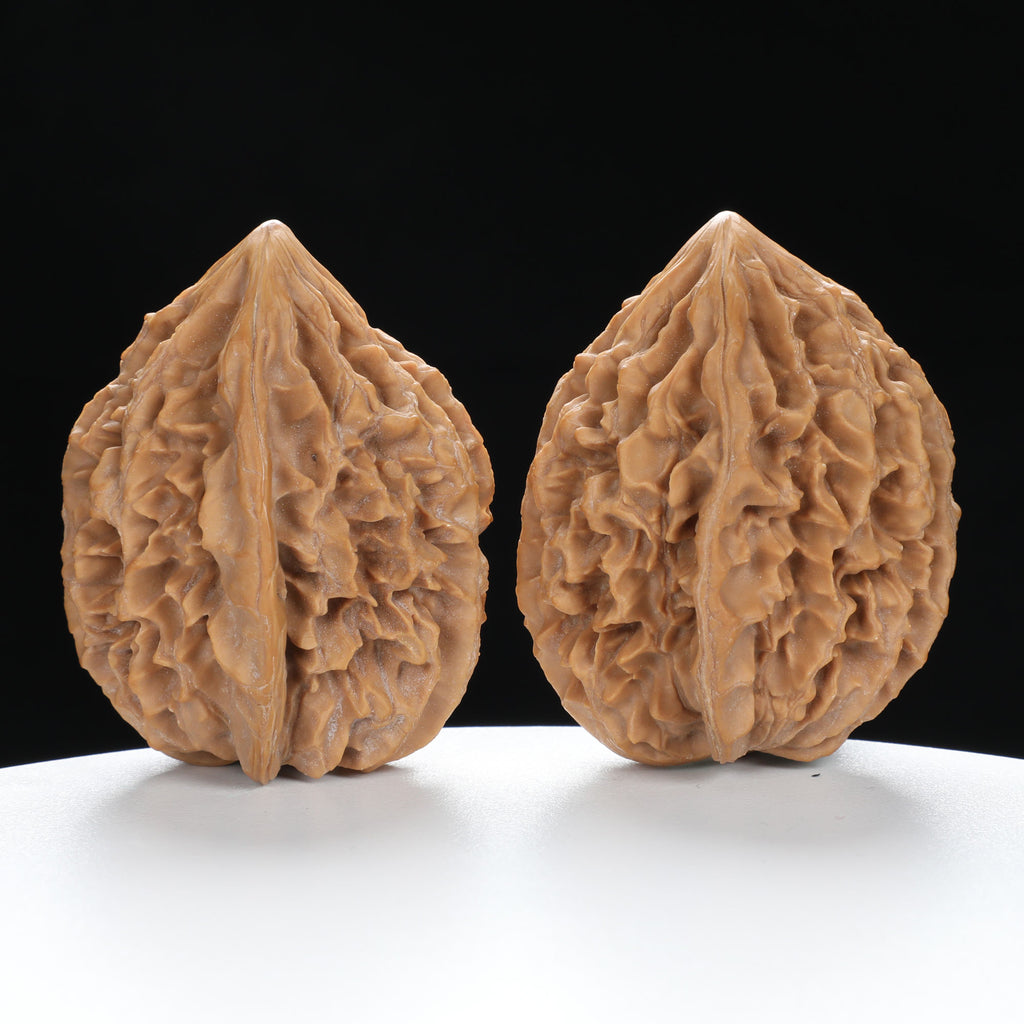 ”Fortune Mouse / Bodhi Seed” Fortune Rat (Nine-Story Pagoda Origin) Tall-Stature Wenwan Walnuts Pair | Size:38L*41W*53H | UPI:UR-00041