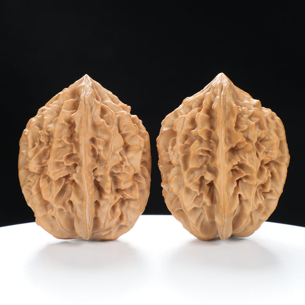 “Fortune Mouse / Bodhi Seed” Fortune Rat (Nine-Story Pagoda Origin) Tall-Stature Wenwan Walnuts Pair | Size:37L*41W*52H | UPI:UR-00042