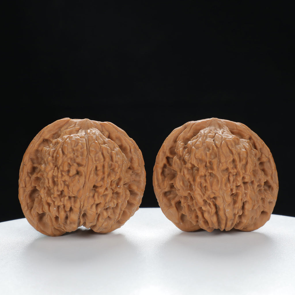 "Nanjiang Stone" Refined entry level Wenwan Walnuts Pair | Size:41L*39W*37H | UPI:UR-00051