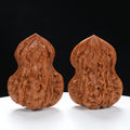“Gourd” Natural Gourd-Shaped Wenwan Walnuts Pair | Size:39L*38W*50H | UPI:UR-00061
