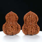 “Gourd” Natural Gourd-Shaped Wenwan Walnuts Pair | Size:39L*38W*50H | UPI:UR-00061