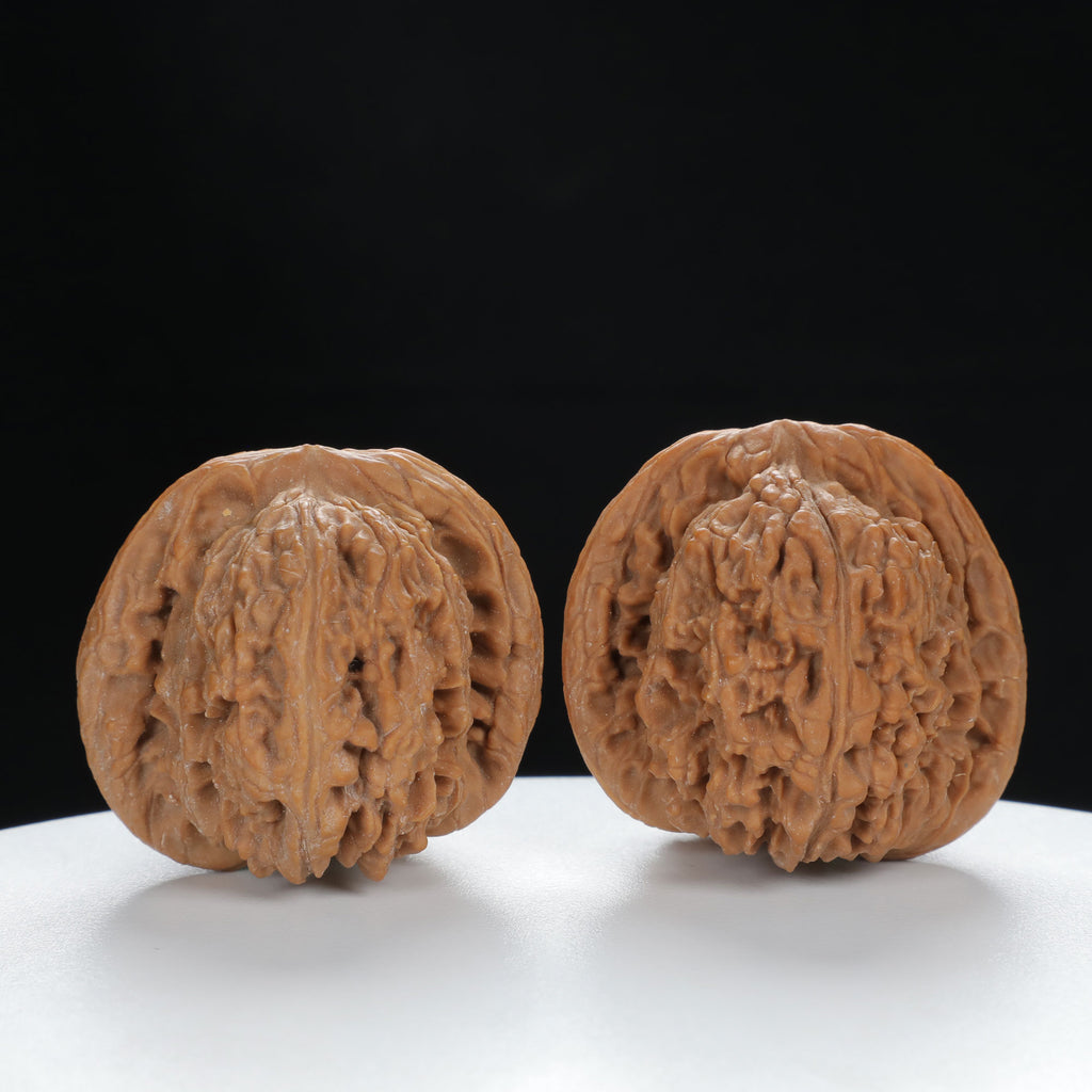 "Nanjiang Stone" Curated entry level Wenwan Walnuts Pair | Size:41L*43W*36H | UPI:UR-00062