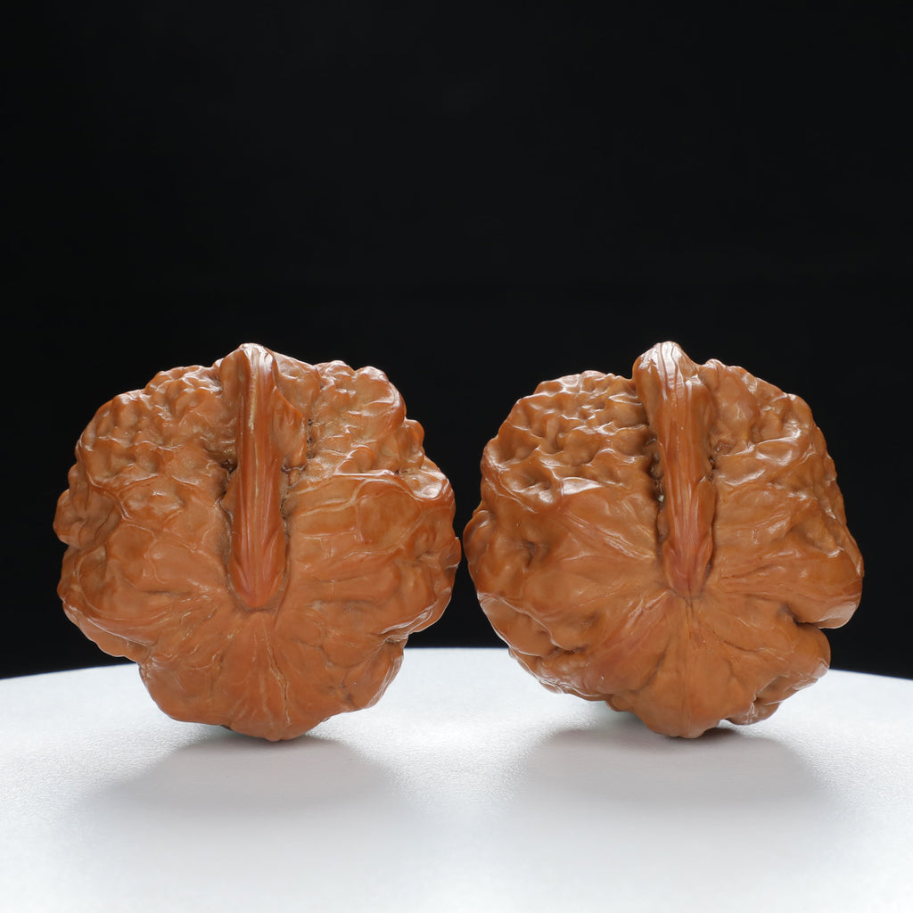 "Single Ridge" Artisan entry level Wenwan Walnuts Pair | Size:37L*36W*30H | UPI:UR-00063