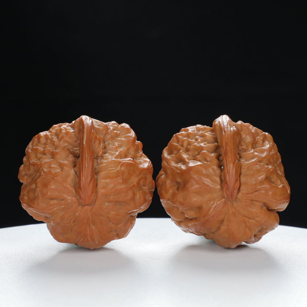 "Single Ridge" Artisan entry level Wenwan Walnuts Pair | Size:37L*36W*30H | UPI:UR-00063