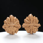 “Three-Ridged” Hand-Selected T-Shaped Triple-Ridge Wenwan Walnuts Pair | Size:37L*39W*42H | UPI:UR-00089