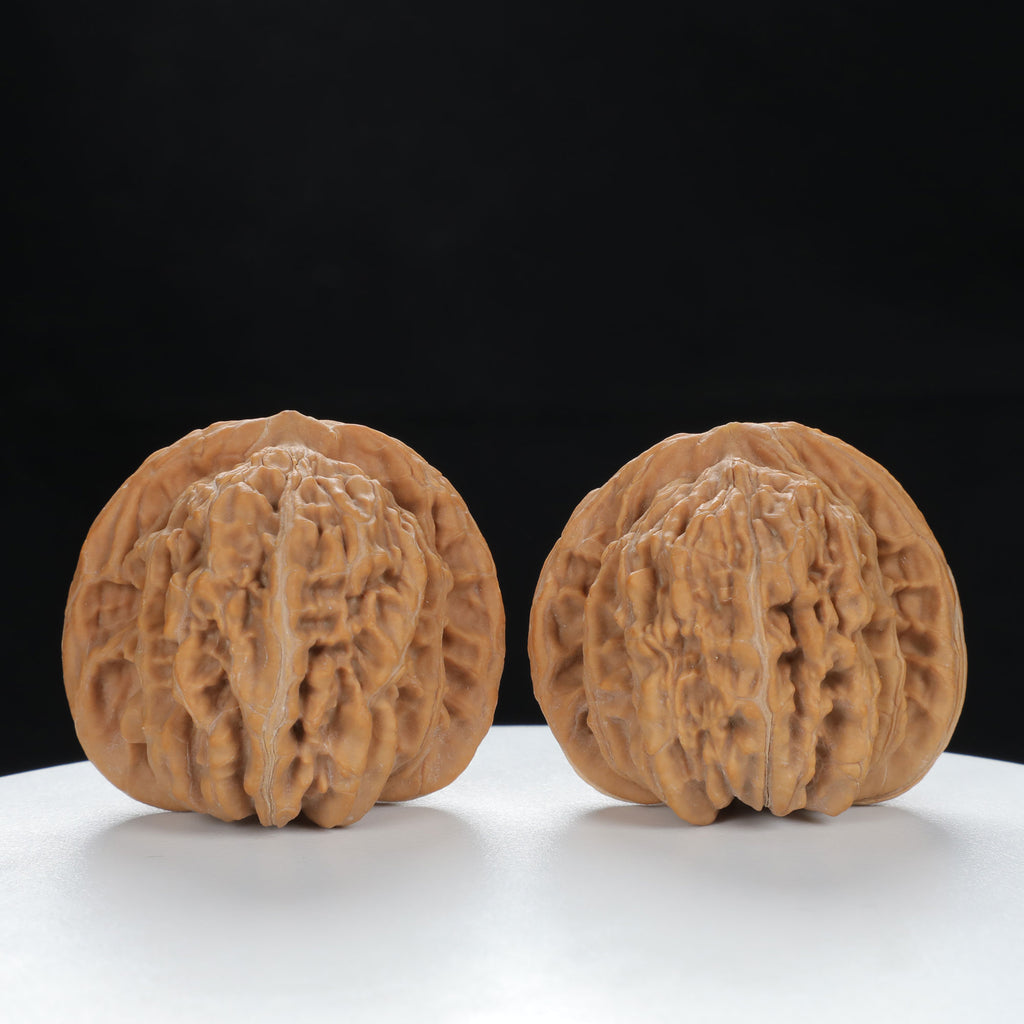 "Si Zuo Lou" Distinctive entry level Wenwan Walnuts Pair | Size:45L*41W*39H | UPI:UR-00077
