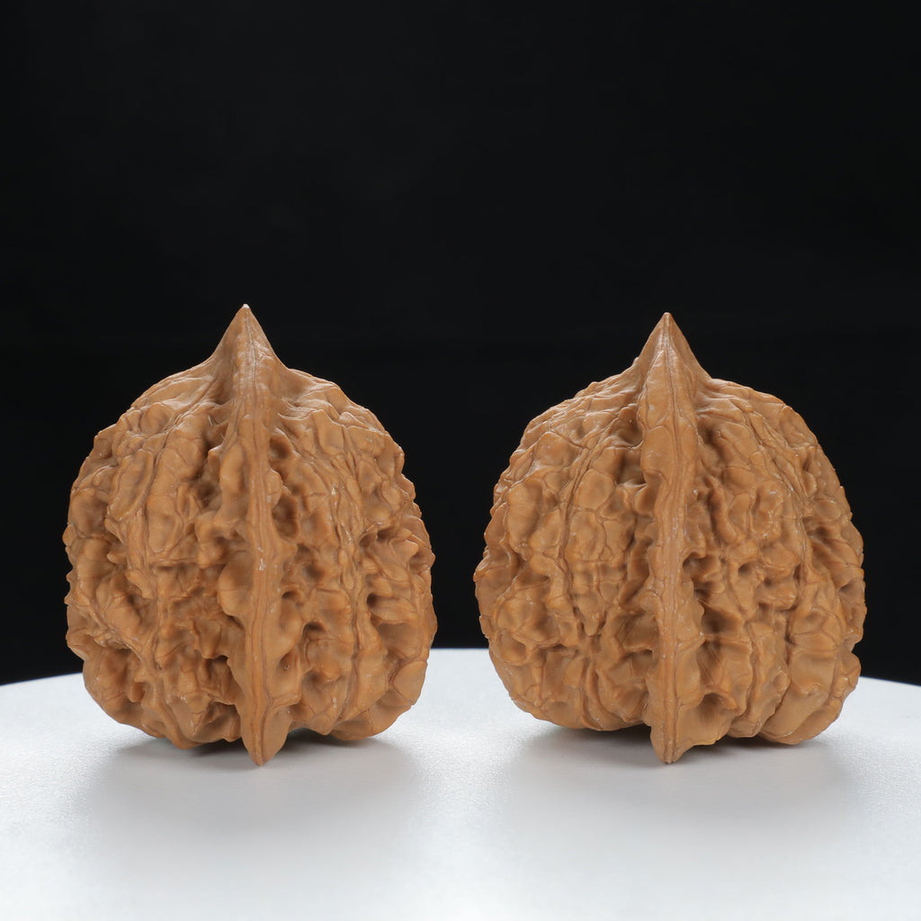 "Large Mandarin Hat" Curated entry level Wenwan Walnuts Pair | Size:44L*40W*45H | UPI:UR-00083
