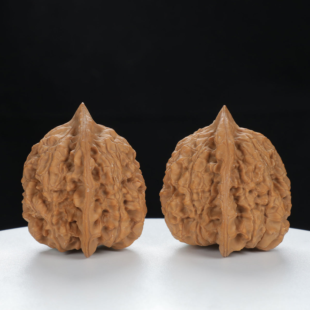 "Large Mandarin Hat" Curated entry level Wenwan Walnuts Pair | Size:44L*40W*45H | UPI:UR-00083