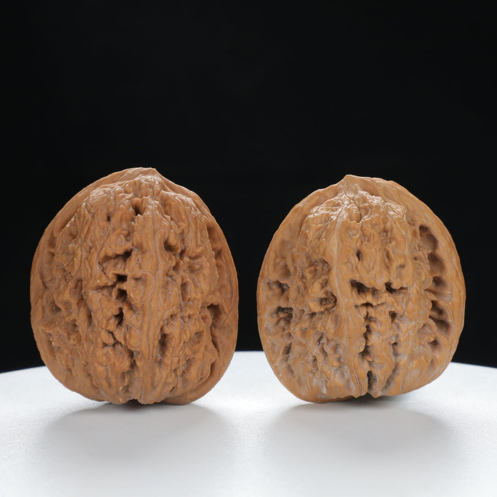 "Nanjiang Stone" Collector's entry level Wenwan Walnuts Pair | Size:39L*39W*43H | UPI:UR-00087