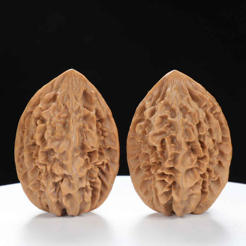 “Fortune Mouse / Bodhi Seed” Fortune Rat (Nine-Story Pagoda Origin) Tall-Stature Wenwan Walnuts Pair | Size:40L*41W*53H | UPI:UR-00043