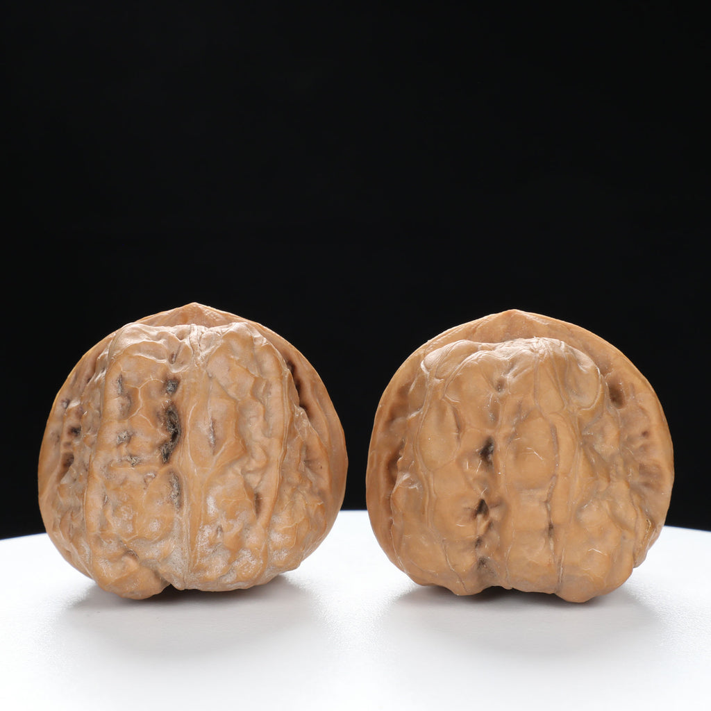 ”Toad Head” Golden Toad Hamato Wenwan Walnuts Pair | Size:36L*40W*33H | UPI:UR-00008