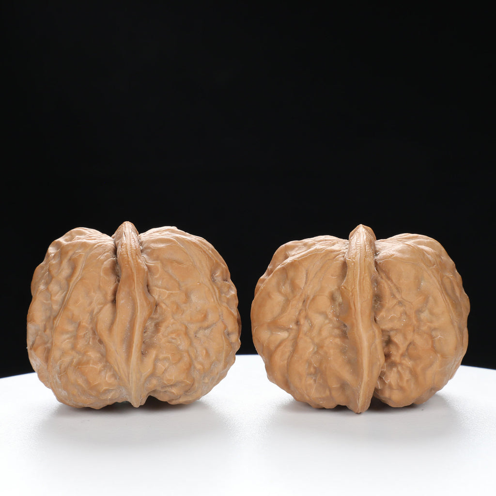 ”Toad Head” Golden Toad Hamato Wenwan Walnuts Pair | Size:36L*40W*33H | UPI:UR-00008