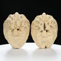 “Ghost Face” Natural Large-Nose Grimace Indonesian Walnuts Pair (Honker Duo) | Size:45L*47W*60H | UPI:UR-00100