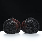 “Large Mandarin Hat” Magic Eye Inlay Official's Cap Wenwan Walnuts Pair | Size:43L*40W*38H | UPI:UR-00107