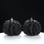 “Large Mandarin Hat” Magic Eye Inlay Official's Cap Wenwan Walnuts Pair | Size:43L*40W*38H | UPI:UR-00107