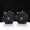 “Large Mandarin Hat” Magic Eye Inlay Official's Cap Wenwan Walnuts Pair | Size:43L*40W*38H | UPI:UR-00107