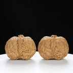 “Fortune Ingot” Big Yuanbao Gold Ingot Shape Yunnan Cloud Iron Wenwan Walnuts Pair | Size:33L*44W*35H | UPI:UR-00109