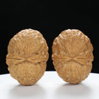 “Fortune Ingot” Big Yuanbao Gold Ingot Shape Yunnan Cloud Iron Wenwan Walnuts Pair | Size:33L*44W*35H | UPI:UR-00109