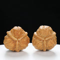 “Three-Ridged” Y-Shaped Mini Hammer Compact Triple-Ridge Wenwan Walnuts Pair | Size:34L*34W*32H | UPI:UR-00110