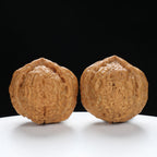 “Three-Ridged” Collector's Highly Matched Y-Form Toad Head Triple-Ridge Wenwan Walnuts Pair | Size:38L*39W*38H | UPI:UR-00111