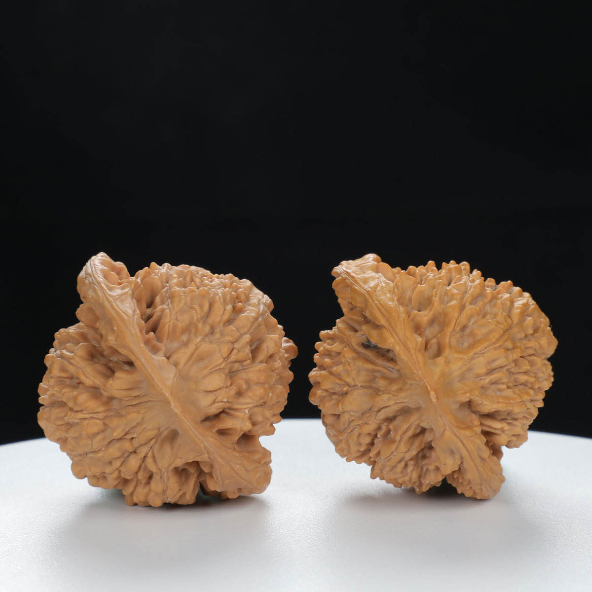 "Large Mandarin Hat" Traditional entry level Wenwan Walnuts Pair | Size:43L*39W*45H | UPI:UR-00124
