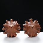 “Indonesian Vajra” Indonesian Natural Vajra Olive Pit Pair | Size:34L*34W*52H | UPI:UR-00096