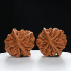 “Qilin Scale Pattern” Qilin Official's Cap Wenwan Walnuts Pair | Size:45L*44W*47H | UPI:UR-00131