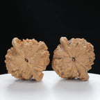 "Large Mandarin Hat" Elegant entry level Wenwan Walnuts Pair | Size:47L*43W*49H | UPI:UR-00133