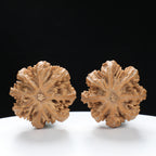 “Wild Qinling Thick-Ridge” nature.Eight-Ridge Lantern Qinling Qiuzi (Autumn Walnut) Wenwan Pair | Size:39L*38W*39H | UPI:UR-00139