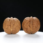 “Fortune Ingot” Flat Ingot Toad-Belly Yunnan Iron Wenwan Walnuts Pair | Size:32L*40W*38H | UPI:UR-00143