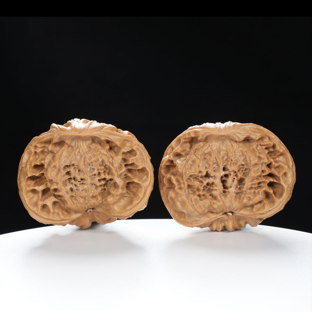 "Snake Head" Collector's Rare Large Size Cobra Snake Head Treasure Basin Hand-Matched Wenwan Walnuts Pair | Size:51L*30W*36H | UPI:UR-00141