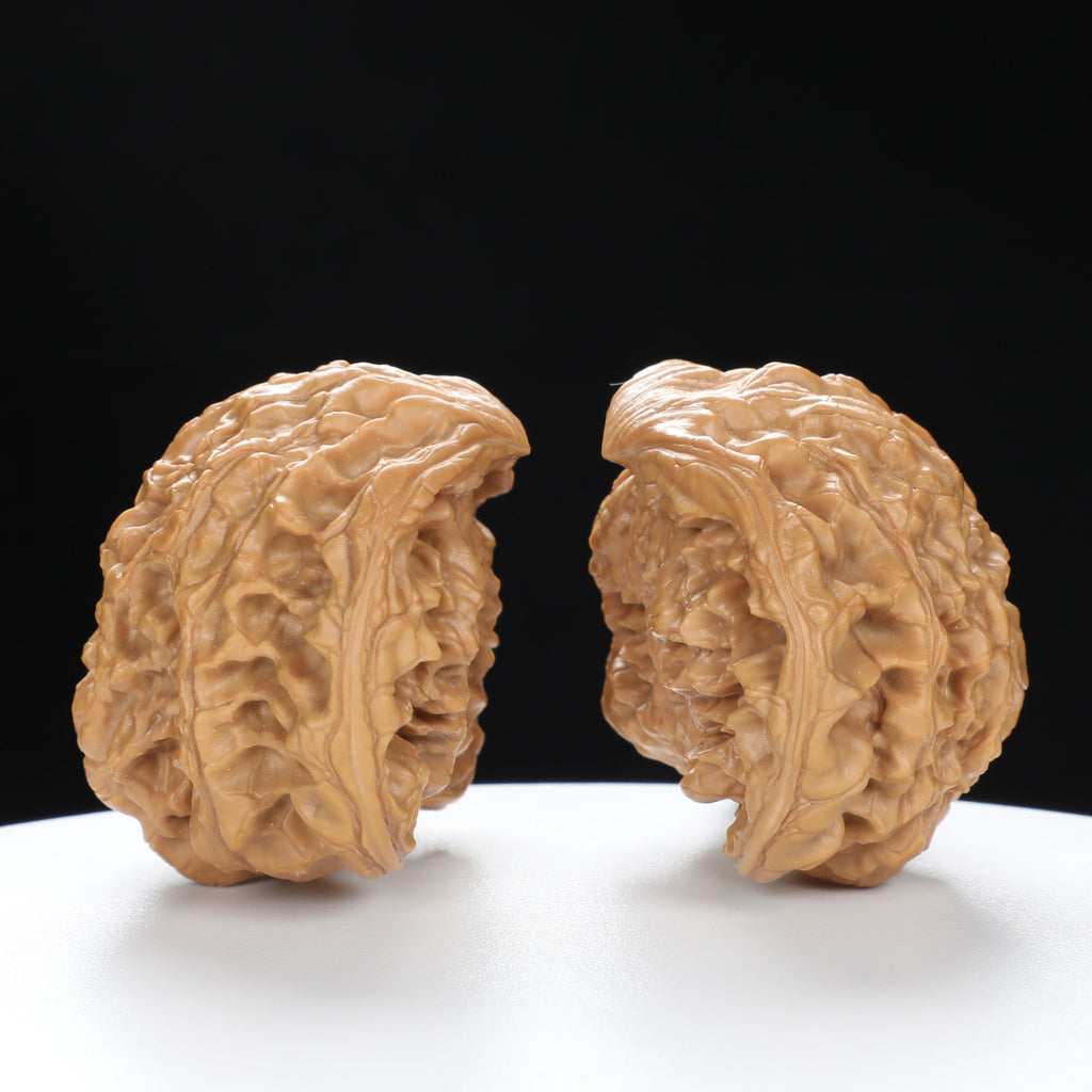 "Snake Head" Collector's Rare Large Size Cobra Snake Head Treasure Basin Hand-Matched Wenwan Walnuts Pair | Size:51L*30W*36H | UPI:UR-00141
