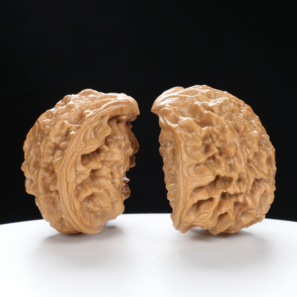 "Snake Head" Collector's Rare Large Size Cobra Snake Head Treasure Basin Hand-Matched Wenwan Walnuts Pair | Size:51L*30W*36H | UPI:UR-00141