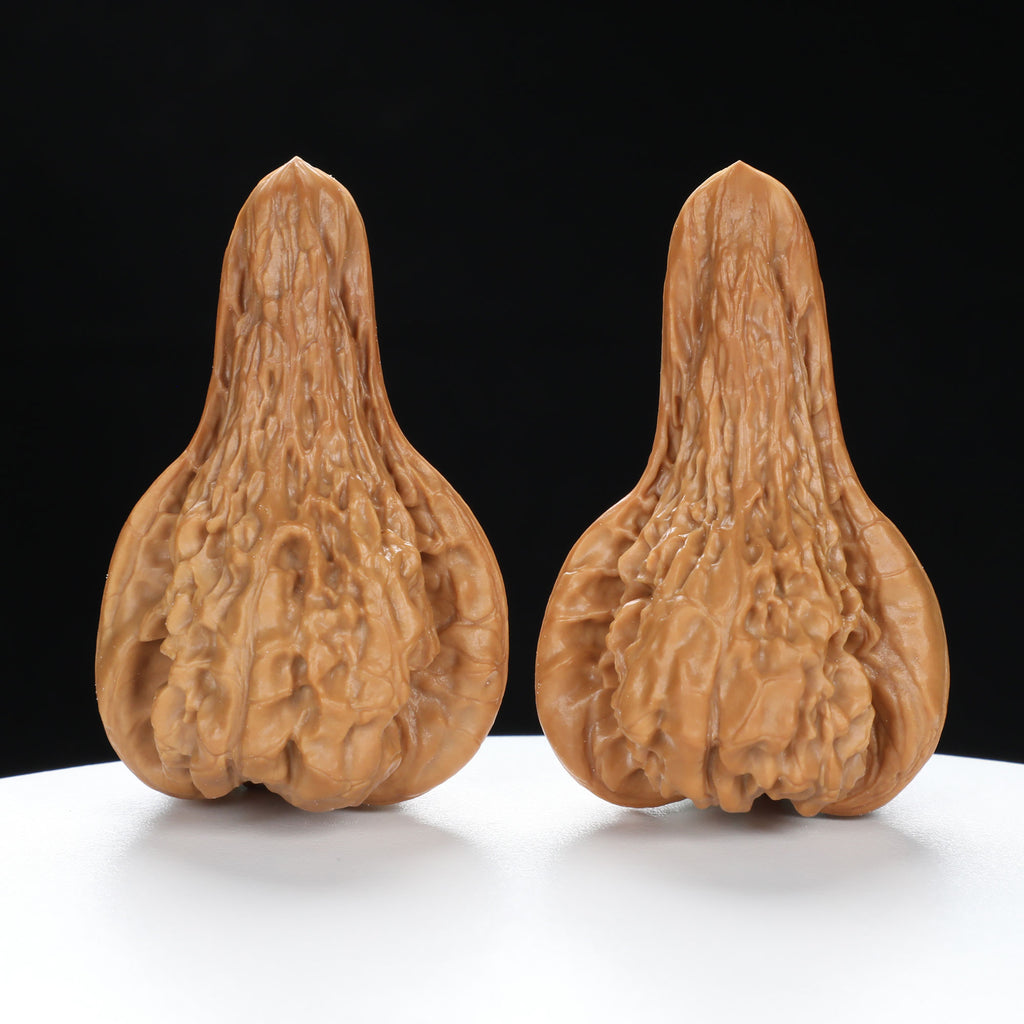 “Platypus” Natural Large Platypus-Shaped Irregular Wenwan Walnuts Pair | Size:34L*36W*54H | UPI:UR-00140