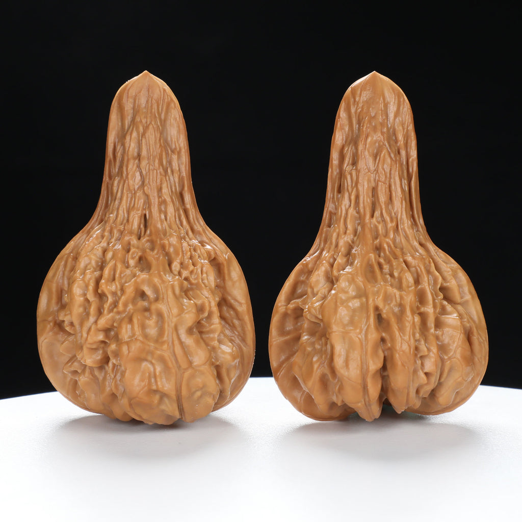 “Platypus” Natural Large Platypus-Shaped Irregular Wenwan Walnuts Pair | Size:34L*36W*54H | UPI:UR-00140
