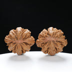 “Wild Qinling Thick-Ridge” nature.Eight-Ridge Lantern Qinling Qiuzi (Autumn Walnut) Wenwan Pair | Size:42L*38W*38H | UPI:UR-00138