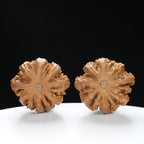 “Wild Qinling Thick-Ridge” nature.Eight-Ridge Lantern Qinling Qiuzi (Autumn Walnut) Wenwan Pair | Size:42L*38W*38H | UPI:UR-00138