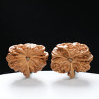 “Three-Ridged” Collector's Grade Extremely Rare Half-Wall Triple-Ridge Matched Walnuts Pair | Size:40L*32W*38H | UPI:UR-00142