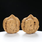“Three-Ridged” Y-Shaped Totem Texture Natural Triple-Ridge Wenwan Walnuts Pair | Size:34L*39W*41H | UPI:UR-00144